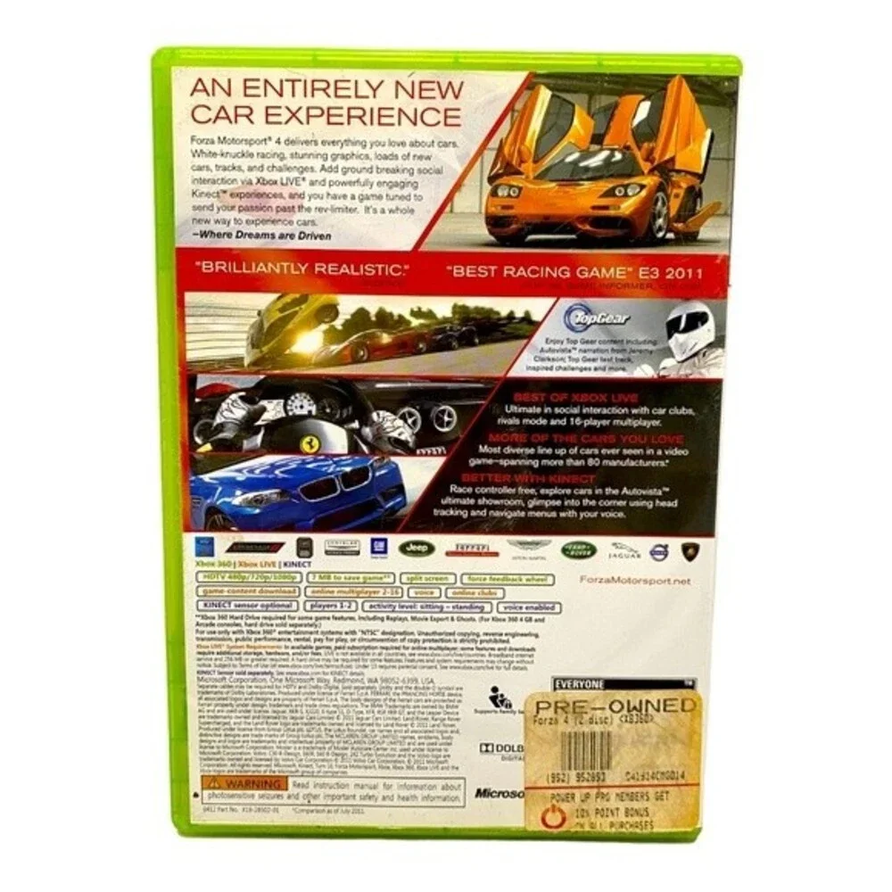 Forza Motorsport 4 Xbox 360